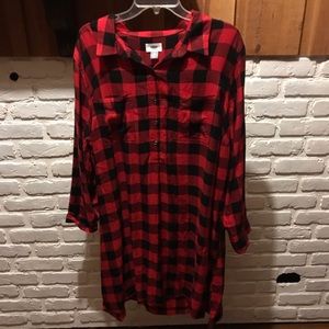 Old Navy Buffalo Plaid shirt-dress